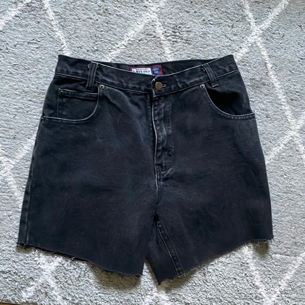 Black Vintage High Waisted Jean Shorts